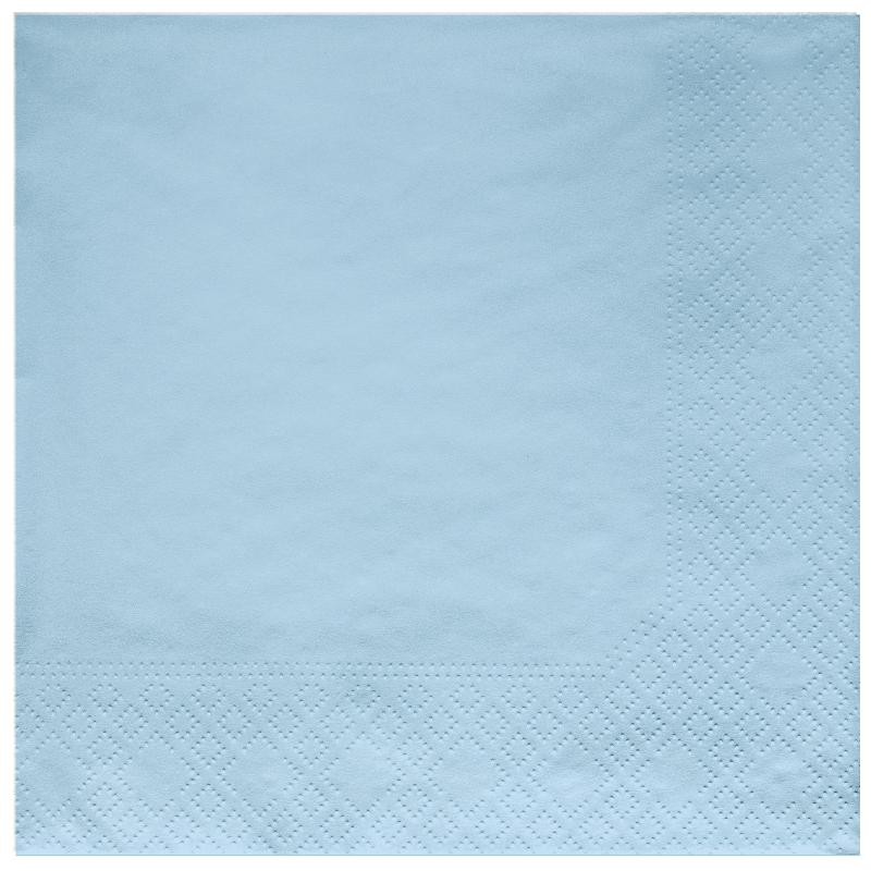 Tovaglioli 3 veli – cm 33 x 33 - Azzurro- 20 pz, AZZURRO922