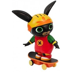 Bing - Personaggio 20 cm con Skateboard a retroricarica e removibile, Giochi Preziosi, BNG26000