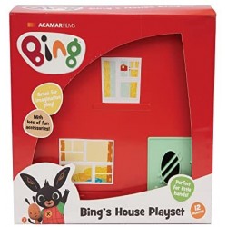 Giochi Preziosi - Bing - Playset La Grande Casa di Bing con 2 Personaggi, con 3 stanze e tanti accessori per arredarle, per bamb