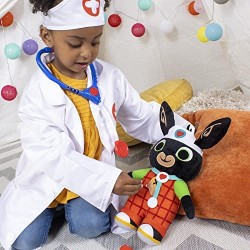 Giochi Preziosi - Bing - Peluche 33cm Dottore con valigetta e stetoscopio in materiale morbido, cerotti e set adesivi, per bambi