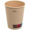 Bicchiere monouso, bamboo/pe, riciclabile 240/250ml - 50 pz - BR570203