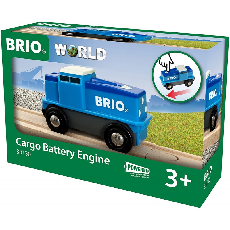 BRIO 33130 Locomotiva da Trasporto a Batteria Blu