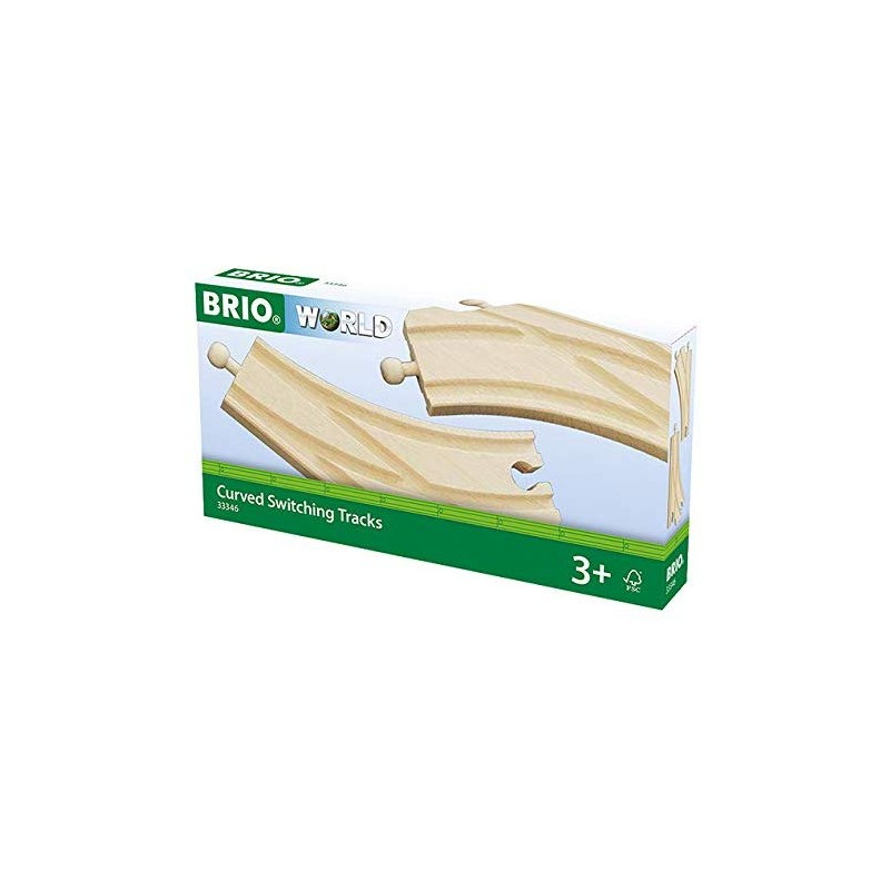 Brio - binari di scambio con curva, 33346