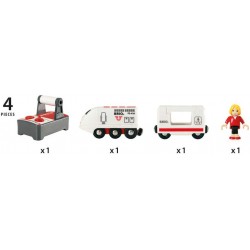 brio- treno passeggeri con telecomando, 33510