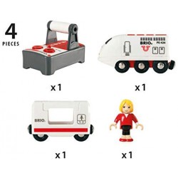 brio- treno passeggeri con telecomando, 33510