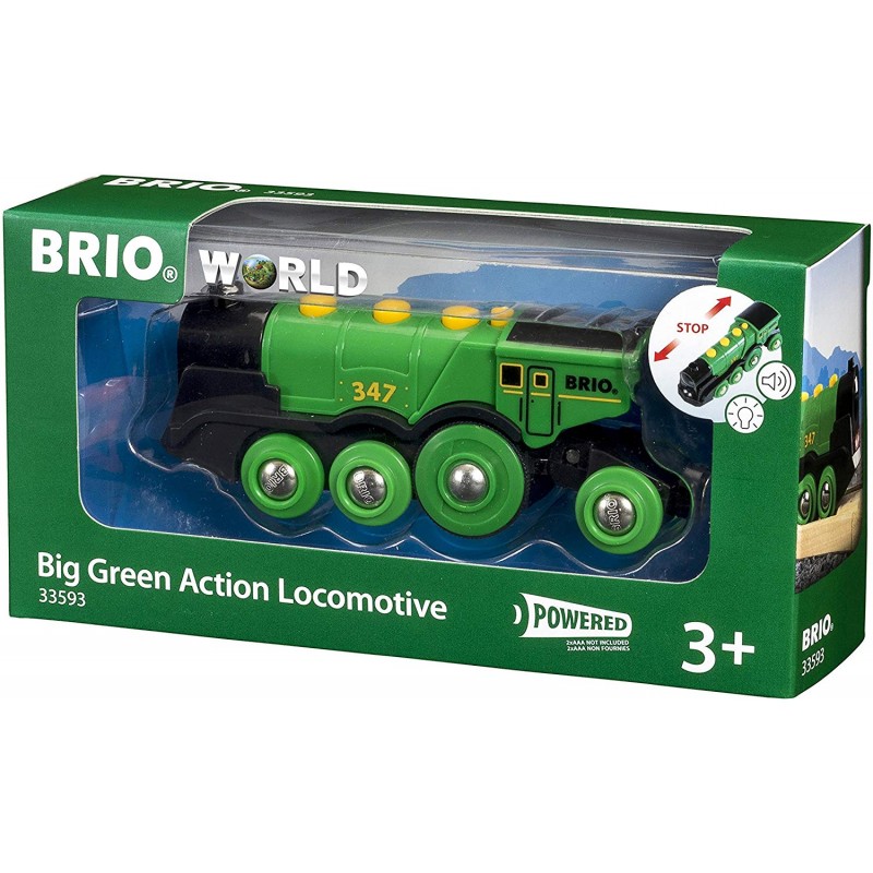 Brio 33593 - Grande Locomotiva a Batterie, Verde