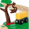 BRIO - 33720 Starter Set Ferrovia Safari, BRIO World Ferrovie, 14 Pezzi - BRIO33720