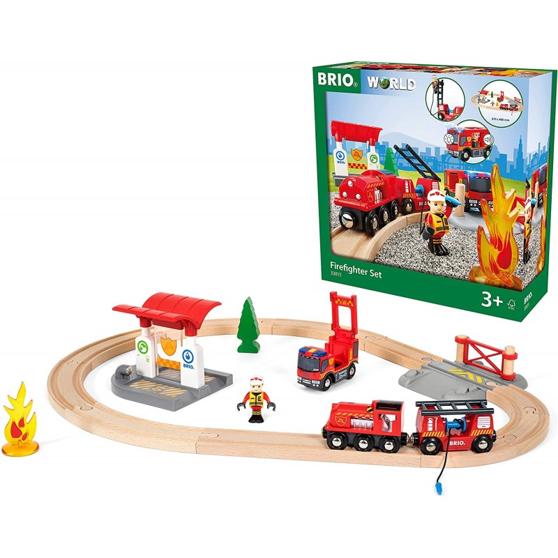 BRIO - 33815 Set Ferrovia dei Vigili del Fuoco, BRIO World Ferrovie - BRIO33815