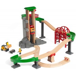 brio-33887 set deposito solleva e carica, multicolore, 33887