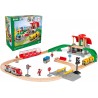 BRIO - 33989 Set Stazione Centrale, Include Binari, BRIO World Ferrovie, 37 Pezzi - BRIO33989