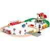 BRIO - 33989 Set Stazione Centrale, Include Binari, BRIO World Ferrovie, 37 Pezzi - BRIO33989