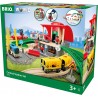 BRIO - 33989 Set Stazione Centrale, Include Binari, BRIO World Ferrovie, 37 Pezzi - BRIO33989