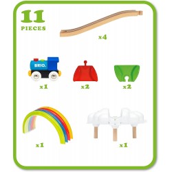 BRIO - 36002 My First Railway Illumina l’Arcobaleno Gioco Educativo - BRIO36002