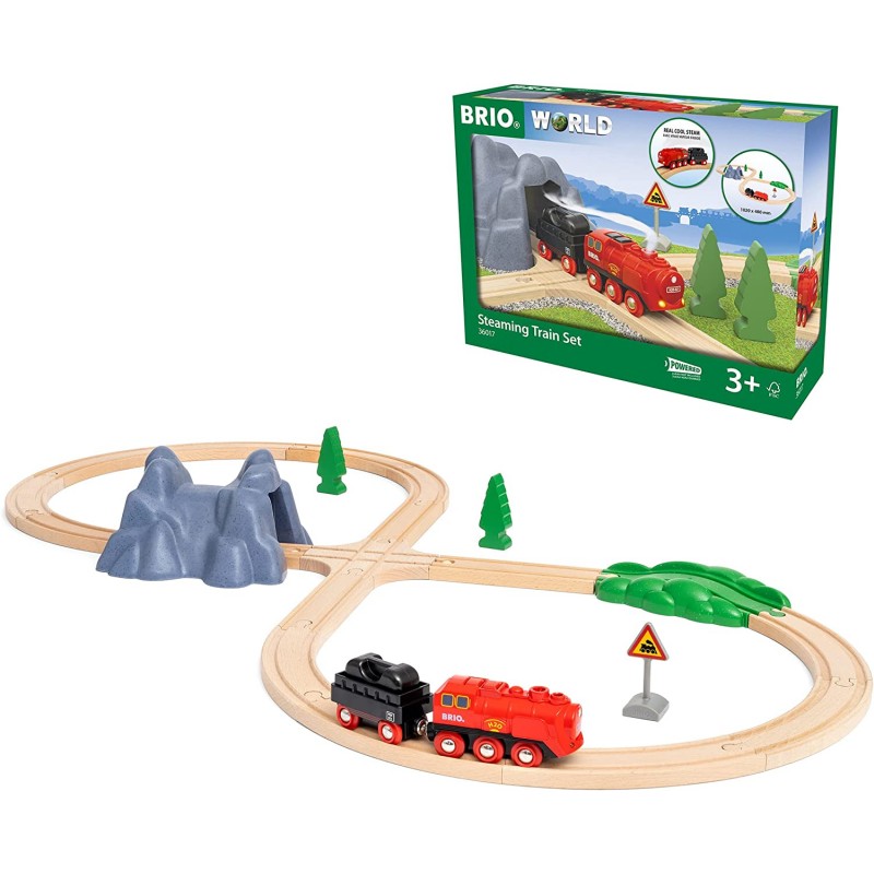 BRIO - 36017 Set Treno a Vapore, BRIO World Ferrovie - BRIO36017