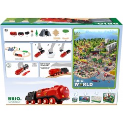 BRIO - 36017 Set Treno a Vapore, BRIO World Ferrovie - BRIO36017