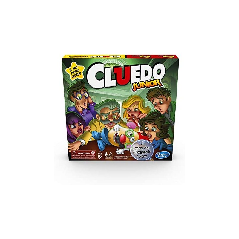 Hasbro Gaming Cluedo Junior, Il Caso del Giocattolo Rotto (Gioco in Scatola,, Versione in Italiano)