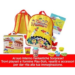 Play-Doh - Lo Zainetto (Include playset e vasetti di Pasta da Modellare)