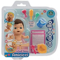 Cicciobello Amicicci, Baby con Set pasto e Accessori, Modelli Casuali, Giocattolo per Bambini dai 3 Anni, CC001, CC001000