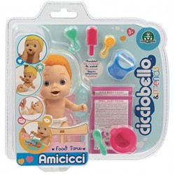 Cicciobello Amicicci, Baby con Set pasto e Accessori, Modelli Casuali, Giocattolo per Bambini dai 3 Anni, CC001, CC001000