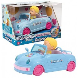 Giochi Preziosi - Cicciobello - Amicicci Auto Cabrio, incluso Mini Personaggio con maglietta e pannolino colorato, CC020000