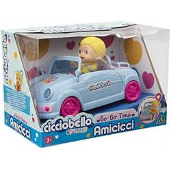 Giochi Preziosi - Cicciobello - Amicicci Auto Cabrio, incluso Mini Personaggio con maglietta e pannolino colorato, CC020000