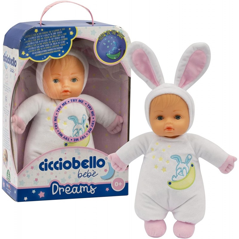 Cicciobello - Bebè Dreams Bambola Studiata per i più Piccoli, Morbida con dettagli Colori Assortiti, CCBB6000