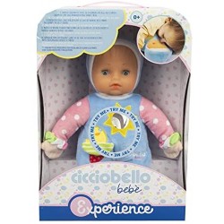 Cicciobello - Bebè Experience Bambola Soffice, Materiali Differenti per Sviluppare la Sensorialità dei più Piccoli, con Suoni e 