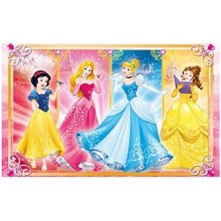 Clementoni-07133-Supercolor, collezione Princess-2 x 60 pezzi, 07133, multicolore