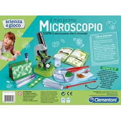 Clementoni- Scienza & Gioco Il Mio Primo microscopio, 8+ Anni, Multicolore, 12794