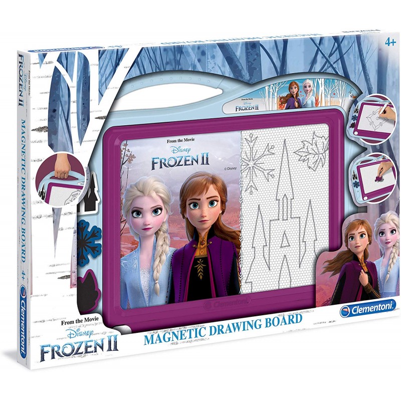 clementoni- lavagna magnetica-disney frozen 2, multicolore, 15290