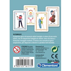 Clementoni - Gioco di Carte - Memoria e Cooperazione - 10 Famiglie - CL16172