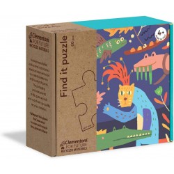 clementoni-16221-find it bungle in the jungle, puzzle bambini, multicolore, 16221