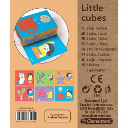clementoni-16229-little cubes-quante cose, cubi per bambini, multicolore, 16229