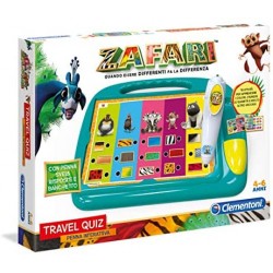 Clementoni - 16240 - Sapientino Travel Quiz Zafari - Made In Italy - Gioco Educativo Bambino 3 - 6 Anni, Elettronico Parlante It