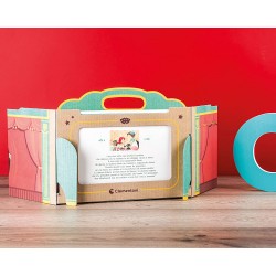 Clementoni - Sapientino Il Teatrino delle Storie, Gioco Educativo 3 anni, Teatrino per Bambini Kamishibai in Cartone 100% Ricicl