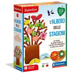 Clementoni 16260 Sapientino, albero delle Stagioni, Made in Italy, gioco educativo bambini 3 anni con tessere illustrate, gioco 