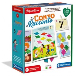 Clementoni- Sapientino-Io Conto e racconto, Gioco educativo in Materiale 100% Riciclato-Made in Italy-Play for Future, 4 Anni+, 