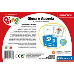 Clementoni- Bing-Gioca e associa-Play for Future-Made in Italy-Gioco educativo (Versione in Italiano), 2 Anni+, 16289