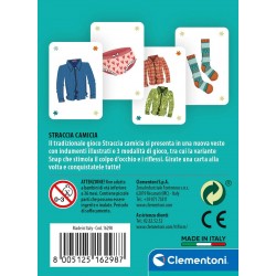 Clementoni - Straccia Camicia Mazzo, Carte da Gioco Bambini, 2-6 Giocatori - CL16298