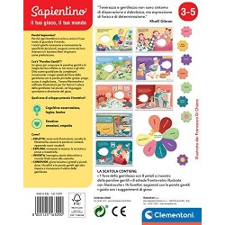 Clementoni Sapientino Le paroline magiche Gioco educativo 3 Anni (Versione in Italiano), Cartone 100% Riciclato, Play for Future