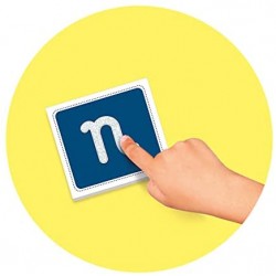 Clementoni- Sapientino Lettere tattili Montessori 3 Anni, Gioco educativo per Imparare l alfabeto, Sviluppo linguaggio-Made in I