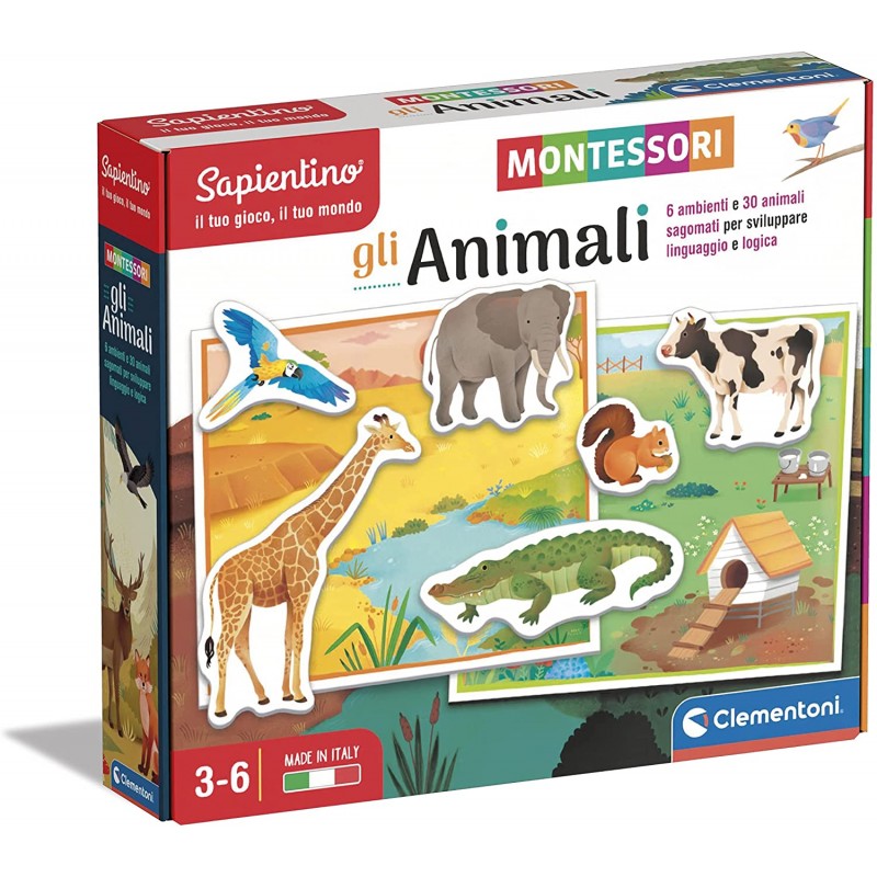 CLEMENTONI - MONTESSORI GLI ANIMALI 16360