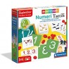 Clementoni- Sapientino tattili Montessori 3 Anni, Gioco educativo per Imparare i Numeri e a contare, Sviluppo linguaggio-Made in