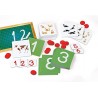 Clementoni- Sapientino tattili Montessori 3 Anni, Gioco educativo per Imparare i Numeri e a contare, Sviluppo linguaggio-Made in