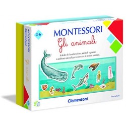 Clementoni 16100, Montessori, Gli Animali, Made in Italy, Gioco Montessori 3 anni, Gioco Educativo Metodo Montessoriano (Version