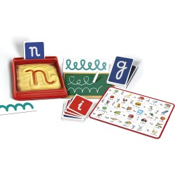 Clementoni - Sapientino Montessori - Scrivo sulla sabbia - gioco educativo per imparare a scrivere, sviluppo linguaggio - CL1637