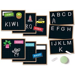 Clementoni Sapientino-Lavagnette scrivi e disegna, Gioco educativo 4 Anni per Imparare a Scrivere-Play for Future-Made in Italy,