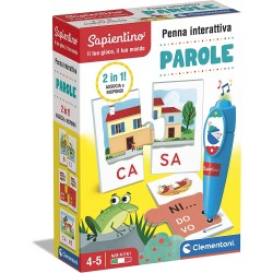 Clementoni - Sapientino - Gioco Educativo Elettronico con Penna Parlante (batterie Incluse) per Imparare Nuove Parole - CL16382