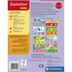 Clementoni - Sapientino Baby Animali e Sagome - Gioco Educativo 1 Anno (Versione in Italiano) - CL16408