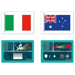 Clementoni-Il Gioco delle Bandiere Carte, Multicolore, 16564